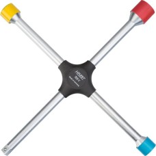 Hazet Kreuzschlüssel für PKW 705V, mit Schonhülsen, Radkreuz(mit Aufnahme für Steckschlüssel)