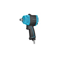 Hazet Mini Twin Turbo Schlagschrauber 9012MTT, extra kurz(schwarz/blau, Lösemoment 1.600 Nm)