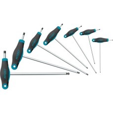 Hazet Schraubendreher-Satz 829KK/7, mit T-Griff(blau/schwarz, 7-teilig, mit Kugelkopf)