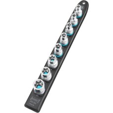 Hazet SmartRail 1/2" Steckschlüsseleinsatz-Satz Außen-TORX, 8-teilig(schwarz, E10 - E24, kurz)