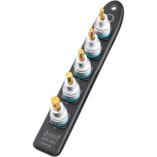 Hazet SmartRail 1/2" Steckschlüsseleinsatz-Satz Innensechskant, 5-teilig(schwarz, 5mm - 10mm, kurz)