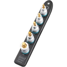 Hazet SmartRail 1/2" Steckschlüsseleinsatz-Satz TORX, 5-teilig(schwarz, T30 - T55, kurz)
