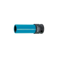 Hazet Steckschlüssel 903SLG-17, 1/2"(blau, mit farbiger Hülse, für Alu-Felgen, 17mm)