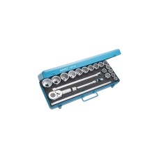 Hazet Steckschlüssel-Satz 1000AZ, 3/4", 21-teilig, Werkzeug-Set(blau, mit Umschaltknarre)