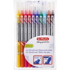 Herlitz Fineliner-Faserschreiber my.pen, Stift(10er)