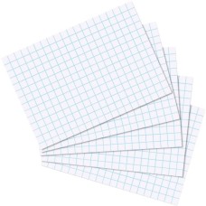 Herlitz Karteikarten 100 Stück kariert A7, Papier