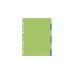 Herlitz Kartonregister A4 6-tlg.2-farb.GREENline, Trennstreifen