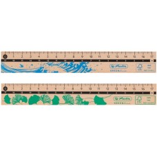 Herlitz Lineal 17cm, aus Holz(hellbraun)