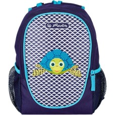 Herlitz Rookie Cute Animals Turtle, Rucksack(lila/neon-blau)