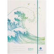 Herlitz Sammelmappe A4 Motiv GREENline Welle, Ordner