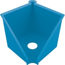 Herlitz Zettelkasten 10x10cm GREENline intensiv blau, Organizer(blau, für Blatteinlagen 10x10cm)