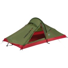High Peak Einbogenzelt Siskin 2.0 LW(olivgrün/rot, Leichtgewichtzelt, Modell 2022)