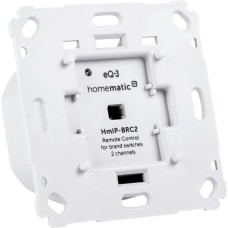 Homematic IP Smart Home Wandtaster für Markenschalter 2fach (HmIP-BRC2)(weiß, 2-Kanal, Homematic IP)