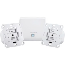 Homematic IP Starterset Rolladenaktor(Access Point (HMIP-HAP), 2x Rollladenaktor für Markenschalter (HmIP-BROLL))