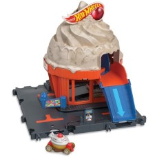 Hot Wheels City Eiscrem-Strudel, Rennbahn(inkl. 1 Spielzeugauto)