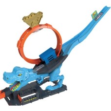 Hot Wheels City T-Rex Attacke Spielset, Rennbahn(inkl. 1 Spielzeugauto)