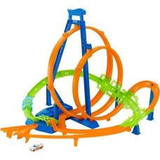 Hot Wheels Episches Crash-Rennen, Rennbahn(inkl. 1 Spielzeugauto)