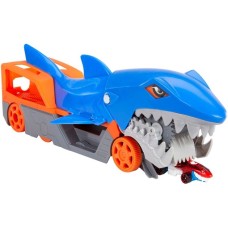 Hot Wheels Hungriger Hai-Transporter, Spielfahrzeug