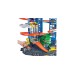 Hot Wheels Megacity Parkgarage mit T-Rex-Angriff, Spielgebäude(Inkl. 2 Hot Wheels Fahrzeuge)