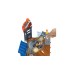 Hot Wheels Monster Trucks Arena World: Semi-Finals Asst - Tiger Shark's Spin Out Frenzy, Rennbahn(inkl. 3 Spielzeugautos)
