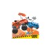 Hot Wheels Monster Trucks Tiger Shark Crash Wettkampf, Spielfahrzeug(226-teilig)