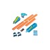 Hot Wheels Track Builder Unlimited Weitsprung-Set, Rennbahn