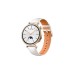 Huawei Watch GT4 41mm (Aurora-B19L), Smartwatch(gold/weiß, weiß-braunes Lederarmband)