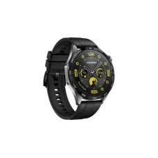Huawei Watch GT4 46mm (Phoinix-B19F), Smartwatch(schwarz, schwarzes Fluorelastomer-Armband)