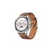 Huawei Watch GT4 46mm (Phoinix-B19L), Smartwatch(silber, braunes Lederarmband)