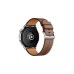 Huawei Watch GT4 46mm (Phoinix-B19L), Smartwatch(silber, braunes Lederarmband)