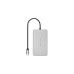 Hyper Dual 4K HDMI 10-in-1 USB-C, Dockingstation(silber, USB-C, HDMI, USB-A)