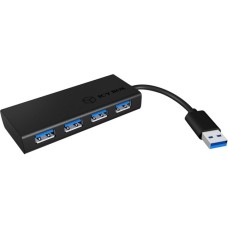 ICY BOX IB-AC6104 USB 3.0 Hub, USB-Hub(schwarz)