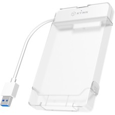 ICY BOX IB-AC703-U3, Laufwerksgehäuse(weiß, Adapter für 1x HDD/SSD mit Festplattenschutzbox)