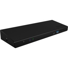 ICY BOX IB-DK2244AC, Dockingstation(schwarz, HDMI, USB-C, DisplayPort)