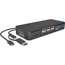 ICY BOX IB-DK2254AC, Dockingstation(schwarz, USB-C, HDMI, DisplayPort)