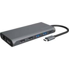 ICY BOX IB-DK4050-CPD, Dockingstation(anthrazit, USB-C, HDMI, DisplayPort)