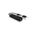 ICY BOX IB-HUB1419-LAN, USB-Hub(schwarz)