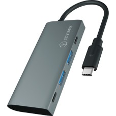 ICY BOX IB-HUB1428-C31, USB-Hub(anthrazit/schwarz)
