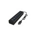 ICY BOX IB-HUB1700-C3 , USB-Hub(schwarz)