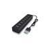 ICY BOX IB-HUB1700-U3, USB-Hub(schwarz)