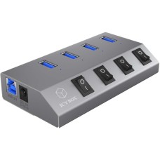 ICY BOX IB-HUB 1405, USB-Hub(silber)