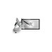 ICY BOX IB-MS504-T, Monitorhalterung(silber/schwarz)