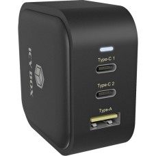 ICY BOX IB-PS103-PD, Ladegerät(schwarz, mit 3 Anschlüssen und Power Delivery)