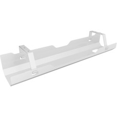 ICY BOX Kabelmanagementwanne IB-EWA100W-CM, für Schreibtische, Kabelführung(weiß, 60cm)