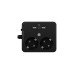 ICY BOX Steckdosenleiste IB-MPS2220B-CH, 2-fach, 3x USB(schwarz, 1,9 Meter Kabel, Schalter)