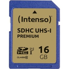 Intenso SDHC 16 GB Class 10 UHS-I, Speicherkarte(UHS-I U1, Class 10)