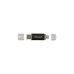 Intenso Twist Line 128 GB, USB-Stick(anthrazit/transparent, USB-A 3.2 Gen 1, USB-C 3.2 Gen 1)