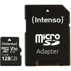 Intenso UHS-I Professional 128 GB microSDXC, Speicherkarte(schwarz, UHS-I U3, Class 10)