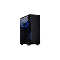 Inter-Tech C-3 Saphir, Tower-Gehäuse(schwarz, Tempered Glass)