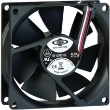 Inter-Tech Fan 80mm Bulk 80x80x25mm, Gehäuselüfter(schwarz)
